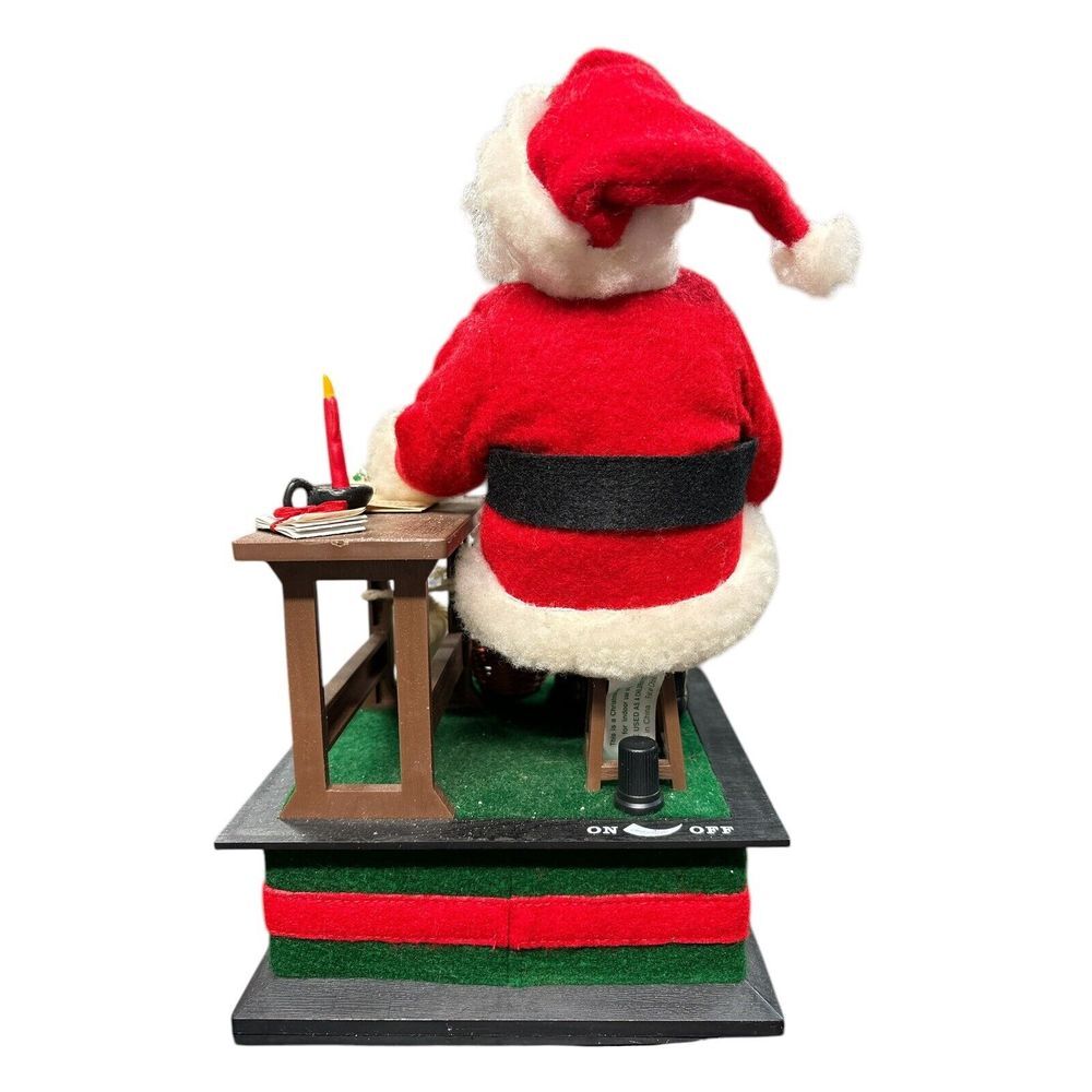 VTG 1990 Smile Ind LTD 1991 Crestone DEAR SANTA Workshop Christmas Musical Scene - Picture 3 of 7